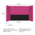 Cabeceira Queen Everest P02 160 cm para cama Box Suede Pink - Amarena Móveis