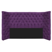 Cabeceira Queen Everest P02 160 cm para cama Box Suede Roxo - Amarena Móveis