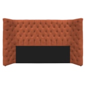 Cabeceira Queen Everest P02 160 cm para cama Box Suede Terracota - Amarena Móveis