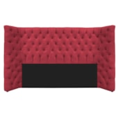Cabeceira Queen Everest P02 160 cm para cama Box Suede Vermelho - Amarena Móveis