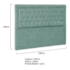 Cabeceira Queen Iasi P04 160 cm Suede Turquesa TCA 946 - Amarena Móveis