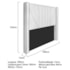 Cabeceira Queen Minsk P02 160 cm para cama Box Corano Branco - Amarena Móveis
