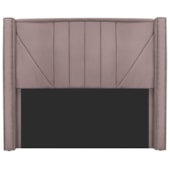 Cabeceira Queen Minsk P02 160 cm para cama Box Linho Rosê - Amarena Móveis