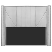 Cabeceira Queen Minsk P02 160 cm para cama Box Suede Branco - Amarena Móveis