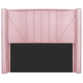 Cabeceira Queen Minsk P02 160 cm para cama Box Suede Rosa Bebê - Amarena Móveis