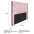 Cabeceira Queen Minsk P02 160 cm para cama Box Suede Rosa Bebê - Amarena Móveis