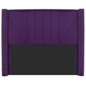 Cabeceira Queen Minsk P02 160 cm para cama Box Suede Roxo - Amarena Móveis