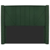 Cabeceira Queen Minsk P02 160 cm para cama Box Suede Verde - Amarena Móveis