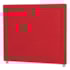Cabeceira Queen Moscou P04 160 cm Suede  Vermelho TCA 53 - Amarena Móveis