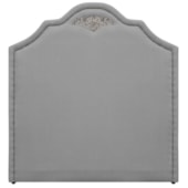 Cabeceira Queen Orlando P02 160 cm para cama Box Corano Cinza - Amarena Móveis
