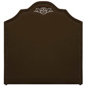 Cabeceira Queen Orlando P02 160 cm para cama Box Corano Marrom - Amarena Móveis