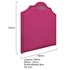 Cabeceira Queen Orlando P02 160 cm para cama Box Suede Pink - Amarena Móveis