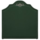 Cabeceira Queen Orlando P02 160 cm para cama Box Suede Verde - Amarena Móveis