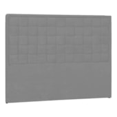 Cabeceira Queen Palermo P04 160 cm Suede Cinza TCA 940 - Amarena Móveis
