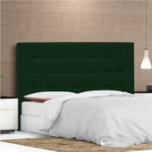 Cabeceira Queen Pequim P04 160 cm Suede Verde TCA 947 - Amarena Móveis