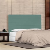 Cabeceira Queen Porto P04 160 cm Suede Turquesa TCA 946 - Amarena Móveis