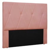Cabeceira queen serena SPZ 160cm veludo rosa