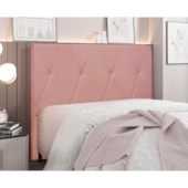 Cabeceira queen serena SPZ 160cm veludo rosa