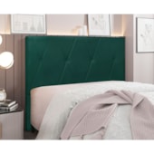 Cabeceira queen serena SPZ 160cm veludo verde