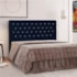 Cabeceira Queen Tóquio P04 160 cm Suede Azul Marinho TCA 948 - Amarena Móveis