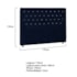 Cabeceira Queen Tóquio P04 160 cm Suede Azul Marinho TCA 948 - Amarena Móveis