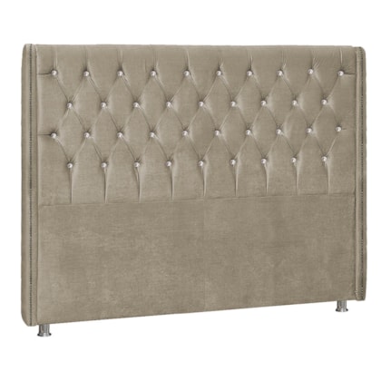 Cabeceira Queen Tóquio P04 160 cm Suede Bege TCA 941 - Amarena Móveis