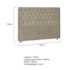 Cabeceira Queen Tóquio P04 160 cm Suede Bege TCA 941 - Amarena Móveis
