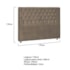 Cabeceira Queen Tóquio P04 160 cm Suede Marrom Claro TCA 945 - Amarena Móveis