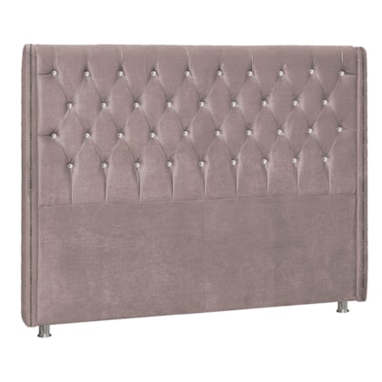 Cabeceira Queen Tóquio P04 160 cm Suede Rosê TCA 949 - Amarena Móveis