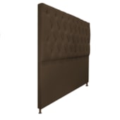 Cabeceira Sofia 140 cm Casal Suede Marrom - Amarena Móveis