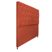 Cabeceira Sofia 140 cm Casal Suede Terracota - Amarena Móveis