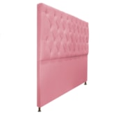 Cabeceira Sofia 160 cm Queen Size Suede Rosa Bebê - Amarena Móveis