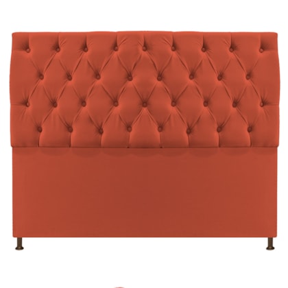 Cabeceira Sofia 160 cm Queen Size Suede Terracota - Amarena Móveis