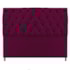 Cabeceira Sofia 195 cm King Size Suede Bordô - Amarena Móveis