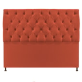 Cabeceira Sofia 195 cm King Size Suede Terracota - Amarena Móveis