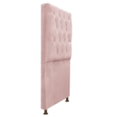 Cabeceira Sofia 90 cm Solteiro Suede Rosê - Amarena Móveis