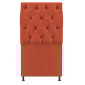 Cabeceira Sofia 90 cm Solteiro Suede Terracota - Amarena Móveis