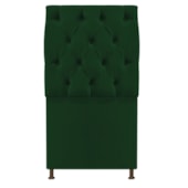 Cabeceira Sofia 90 cm Solteiro Suede Verde - Amarena Móveis