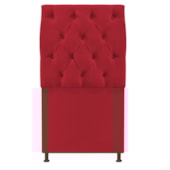 Cabeceira Sofia 90 cm Solteiro Suede Vermelho - Amarena Móveis