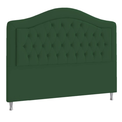 Cabeceira Solteiro Ághata P04 90 cm Suede Verde TCA 947 - Amarena Móveis