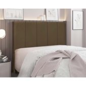 Cabeceira Solteiro Australia 90cm Suede Caramelo