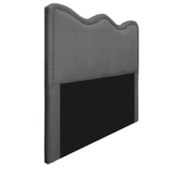 Cabeceira Solteiro Bari P02 90 cm para cama Box Corano Cinza - Amarena Móveis