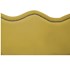 Cabeceira Solteiro Bari P02 90 cm para cama Box Suede Amarelo - Amarena Móveis