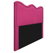 Cabeceira Solteiro Bari P02 90 cm para cama Box Suede Pink - Amarena Móveis