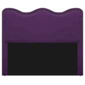 Cabeceira Solteiro Bari P02 90 cm para cama Box Suede Roxo - Amarena Móveis