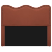 Cabeceira Solteiro Bari P02 90 cm para cama Box Suede Terracota - Amarena Móveis