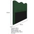 Cabeceira Solteiro Bari P02 90 cm para cama Box Suede Verde - Amarena Móveis