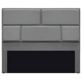 Cabeceira Solteiro Brick P02 90 cm para cama Box Corano Cinza - Amarena Móveis