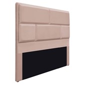 Cabeceira Solteiro Brick P02 90 cm para cama Box Suede Rosê - Amarena Móveis