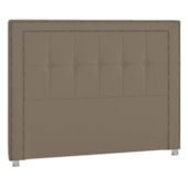 Cabeceira Solteiro Catania P04 90 cm Suede Marrom Claro TCA 945 - Amarena Móveis